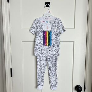 Easter Tahari Kids Color Me Pajama Set - White